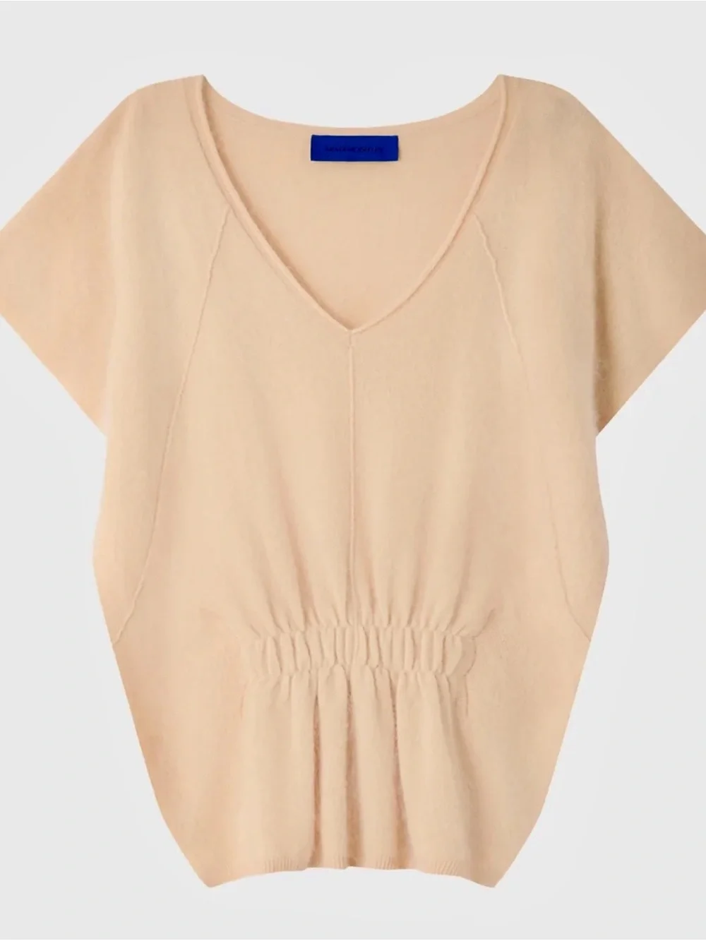 Mes Demoiselles Cream Knit Poncho Sweater